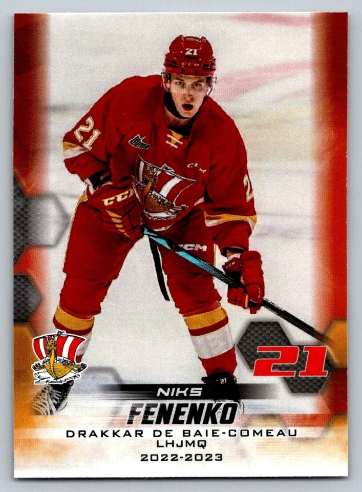 Niks Fenenko 2022-23 Baie-Comeau Drakkar - Image 1 of 1