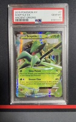 PSA 10 GEM MINT: Sceptile EX - 7/98 - Ancient Origins - Image 1 of 3