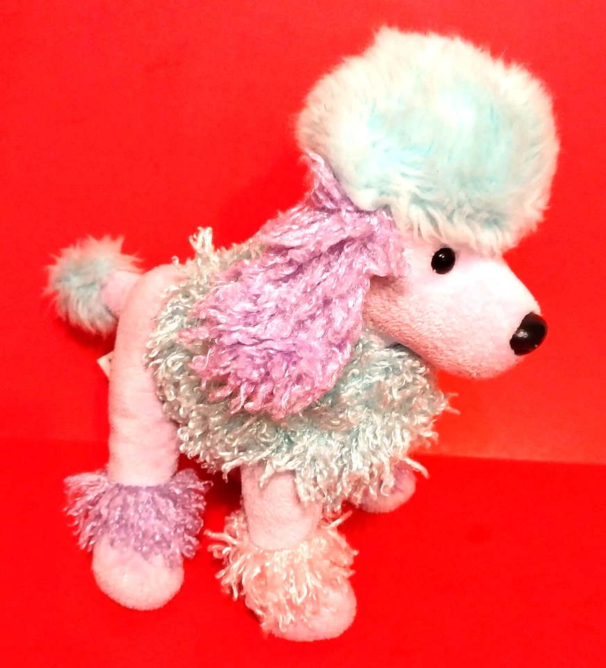 Webkinz Poofy Poodle Stuffed Plush Dog No Code Ganz HM708 French Kids Toy Animal - Image 1 of 4