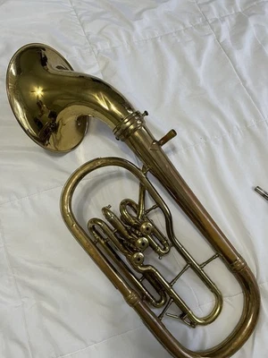 De Colección York Master Eb Tuba Cuerno Barítono Eufonio Instrumento Musical Banda Latón Pa Foto 1 de 4
