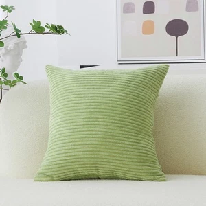 Large Pillow Cover 26x26 Euro Sham Corduroy Sage Green Throw Pillow Cover for... - Picture 1 of 7