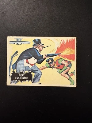 1966 OPC SET BREAK #19 BLACK BAT CARD PRINTED IN CANADA VG-EX! - Image 1 of 2