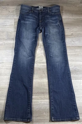 Bota de mezclilla Fossil vintage lavado oscuro tiro bajo etiqueta para mujer talla 30 entrepierna aproximadamente 32 Foto 1 de 4