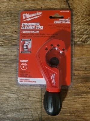 MILWAUKEE 48-22-4259 1-inch CONSTANT SWING COPPER TUBING CUTTER *FREE FAST SHIP* - Image 1 of 4