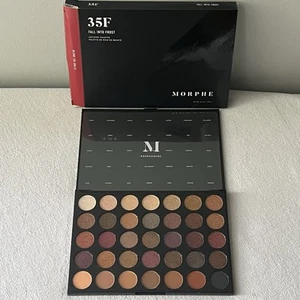 Morphe 35F Fall Into Frost Artistry Eyeshadow Palette 35 Shades New In Box - Picture 1 of 3