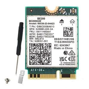 WIFI 7 BE200 BE200NGW WLAN-Karte BT 5.4 802.11AX Tri-Band M.2 NGFF -Netzwer1220 - Bild 1 von 9