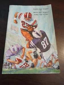 FRANKLIN PA VS WARREN PA HIGH SCHOOL FOOTBALL PROGRAM, 1967 - Picture 1 of 5
