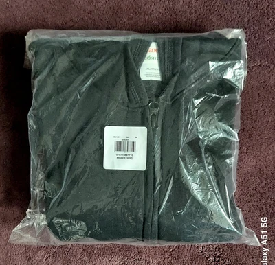 Sudadera con capucha Hanes Just My Size Eco Smart para mujer cremallera completa polar ébano 4X - NUEVA Foto 1 de 4