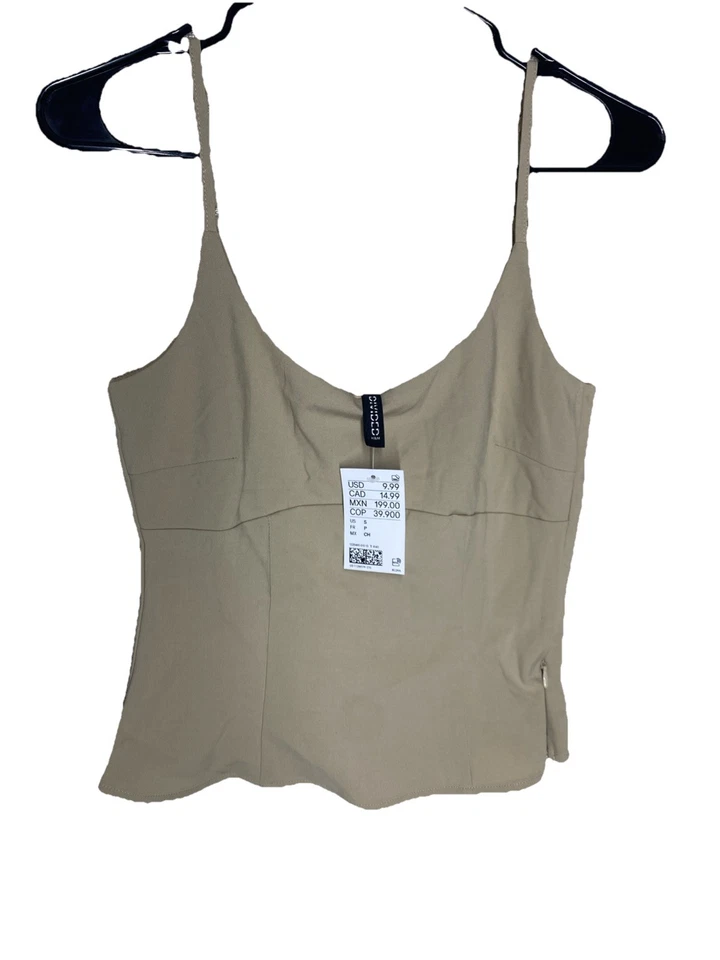 Top Camisola Estilo Corsé Dividido H&M Elegante Moda Foto 1 de 4