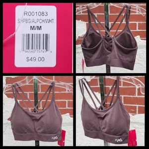 $49 Medium New Ryka running athletic strap removable pad sports bra quick dry - Picture 1 of 11