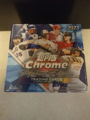 2023 Topps Chrome Sapphire Edition MLB Baseball Factory Sealed Hobby Box New - Image 1 of 2
