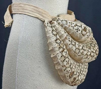 Victorian Era The Crescent Wire Steel Spring Coil Lace Cover Bustle Pad Tournure - image 1 of 4