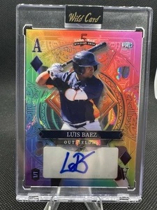 2024 Wild Card 1/1 Luis Baez Ace Diamonds 5 Card Draw Rookie Auto Astros - Picture 1 of 2