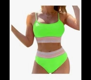 NWT Swimsuits for Womens 2 Piece Tankini Sets Swimming Bathing Suit Strappy L - Picture 1 of 6