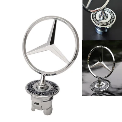 Fit for Mercedes-Benz C E S AMG Logo Standing Hood Star Emblem Ornament Badge Foto 1 de 4