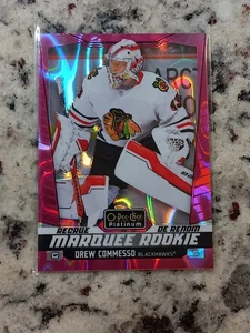 2024-25 O-Pee-Chee OPC Platinum Marquee Rookie Drew Commesso RC #292 Pink Magma - Imagen 1 de 2