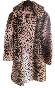 Abrigo vintage años 50 imitación estampado leopardo Edson Russeks International talla 14 (ajuste 12) - Imagen 1 de 12