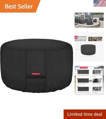 Cubierta redonda para fogata de 32 pulgadas - Diseño resistente a la decoloración y a la intemperie Foto 1 de 4