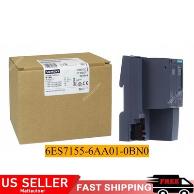 New Siemens 6ES7155-6AA01-0BN0 6ES7 155-6AA01-0BN0 IM 155-6PN ST US FREE TAX - Image 1 of 4