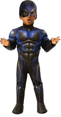 Marvel Black Panther Battle Suit Sz 3-4T Boys Toddler Muscle Halloween Costume  - Image 1 of 4