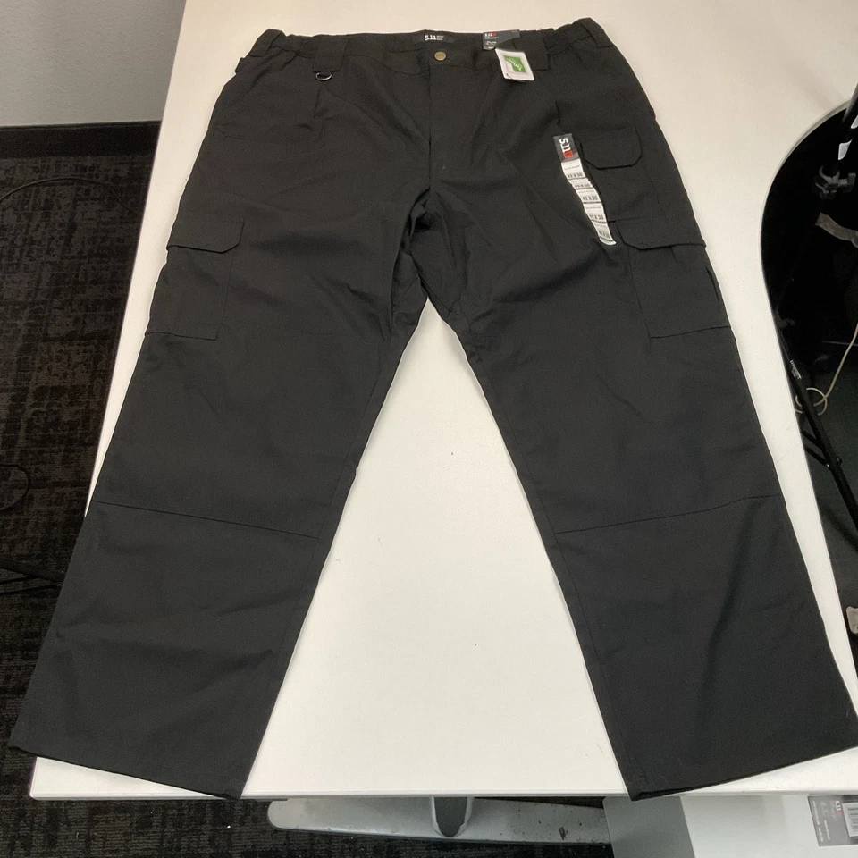 5.11 Men's 38x34 Black Flexlite Ripstop Tactical Straight Fit Work Pants 74273