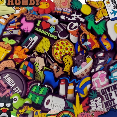 CALUCHI CHARMS Jibbitz Krokusschuh Charms über 200+ Funky Variationen