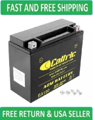 Batería Caltric AGM para Yamaha XV1100 XV1100S Virago 1100 1986-1998 Foto 1 de 4