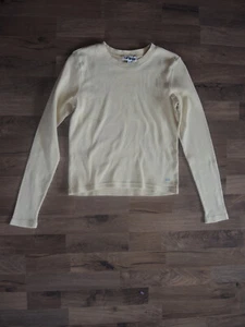 Damen Shirt Oberteil Rundhals Langarm Baumwolle gelb Gr. 38 - Bild 1 von 3