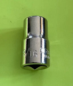 Vintage Craftsman 9/16" Shallow Socket 6 Pt 1/2'' Dr USA 44056 New - Picture 1 of 3