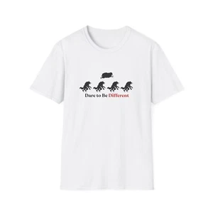 Dare to Be Different T Shirt Motivational Bold Design Unisex Statement Tee - Picture 1 of 5