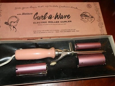 Juego completo de rizador de rodillo eléctrico Northern Curl a Wave años 50 Foto 1 de 3