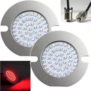 Eagle Lights Gen II 3" Harley Red LED Turn Signals w/ Smoked Lenses Road King - Picture 1 of 8