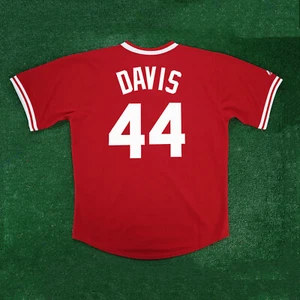 Camiseta deportiva roja para hombre Eric Davis Cincinnati Reds Cooperstown Throwback - Imagen 1 de 7