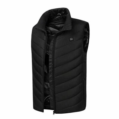 Heated Vest Warm Electric USB Jacket w/4 Heating Pads for Men Women Thermal Coat - Image 1 of 4