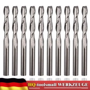 10x HSS 1/8" eje fresadora CNC fresadora fresa de eje 3 mm brocas de cabeza plana - Imagen 1 de 12