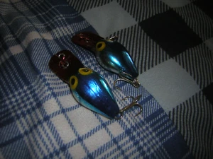 TWO (2) Vintage Storm Pre Rapala Storm Wee Wart V133 CRANKBAIT - Picture 1 of 4