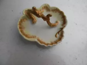 M/ HOJA DE PORCELANA FRANCIA CARAMELO DORADO / MANGO DE RAMA CENICERO - Imagen 1 de 6