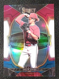 2023 Panini Select Druw Jones RWB Prizm Refractor Rookie Prospect Diamondbacks