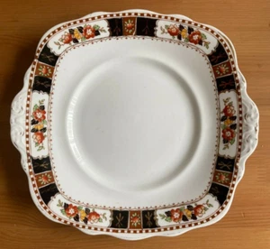 W H & S CLIFTON CHINA BUTE DESIGN - DECORATIVE CAKE PLATE - Picture 1 of 3