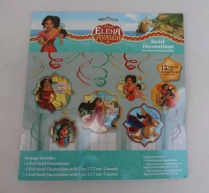 Elena of Avalor Swirl Decoration Birthday Party Supplies Dangler Disney Princess - Picture 1 of 2