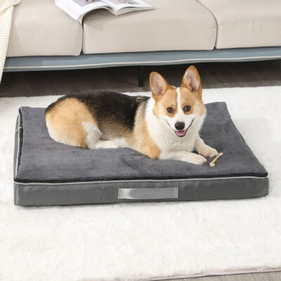 Dog Bed Large Orthopedic Memory Foam Sofa Cushion Removable Washable Cover Gray - Image 1 of 4