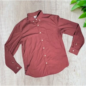 Old Navy burgundy red Button Up Shirt Size Large - Picture 1 of 3