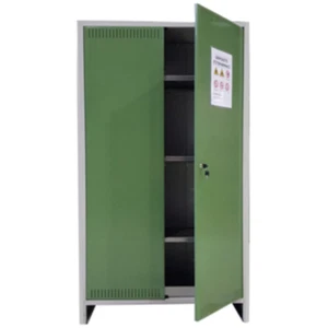 Armadio Per Fitofarmaci 2 Ante Cm 100X40X179H Lamiera zincata vaschetta di rac. - Foto 1 di 2