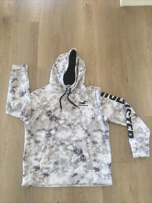 Sudadera con Capucha Hollister Unisex Patrón Tie Dye Talla X Grande Gris Negro Usada en Excelente Condición Foto 1 de 4