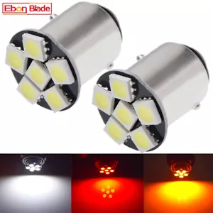 6V 6 Volt 1157 BAY15D LED Dual Filament Brake Stop Tail Light Globe Bulbs P21/5W - Picture 1 of 10
