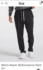 NWT FEAT black Mens Pants - Picture 1 of 7