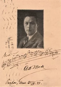 ANTONIN MODR Komponist AMSQUn mit aufgekipptem Foto, 1933 - Bild 1 von 1