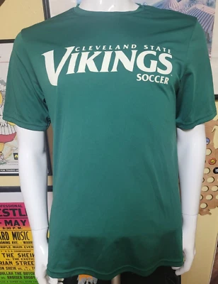 Camiseta de rendimiento de fútbol Cleveland State University Vikings CSU mediana Foto 1 de 4