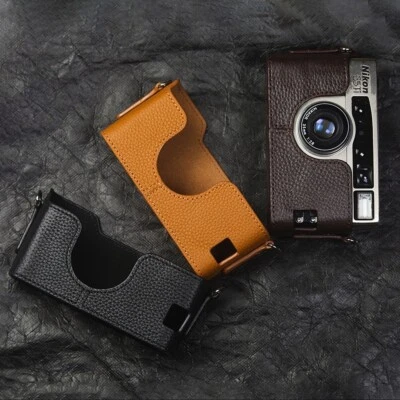 Für Nikon 35Ti 28TI Tasche Echt Echtleder Halb Kameratasche Bag Cover - Bild 1 von 4