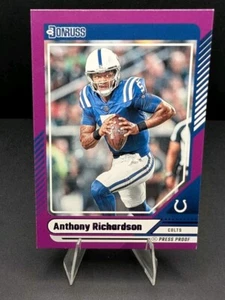 2024 Panini Donruss Football Purple Press Proof #120 Anthony Richardson - Colts - Picture 1 of 2